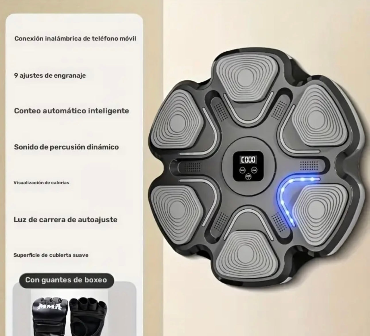 Entrenadora de Boxeo con Música y Bluetooth