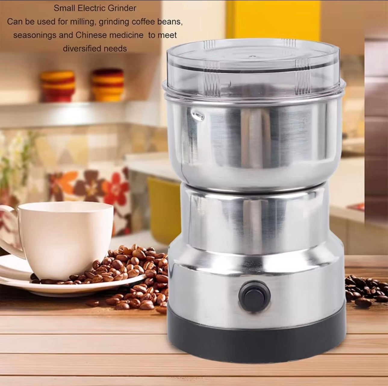 Molino de Café y Especias Eléctrico Acero Inoxidable