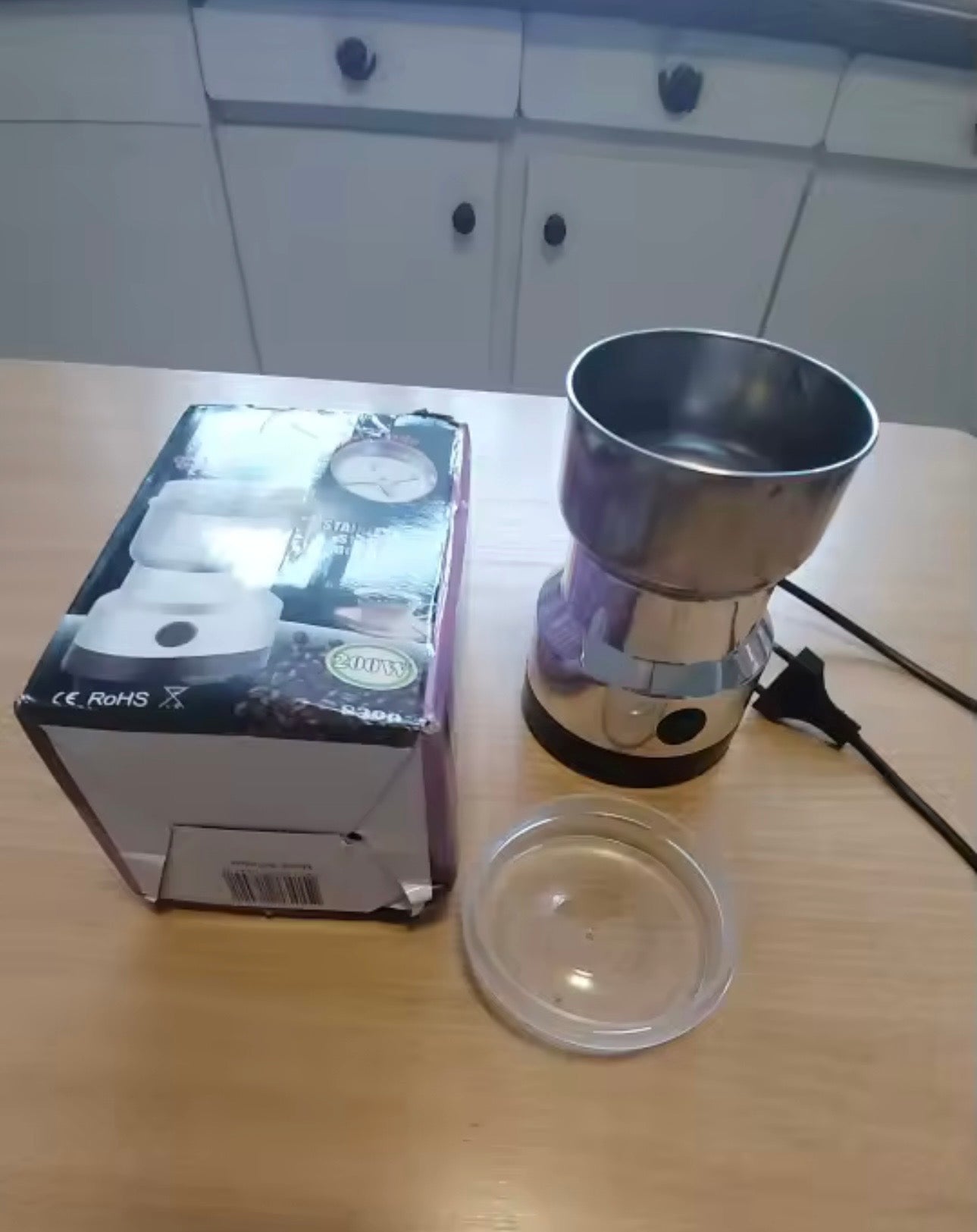 Molino de Café y Especias Eléctrico Acero Inoxidable