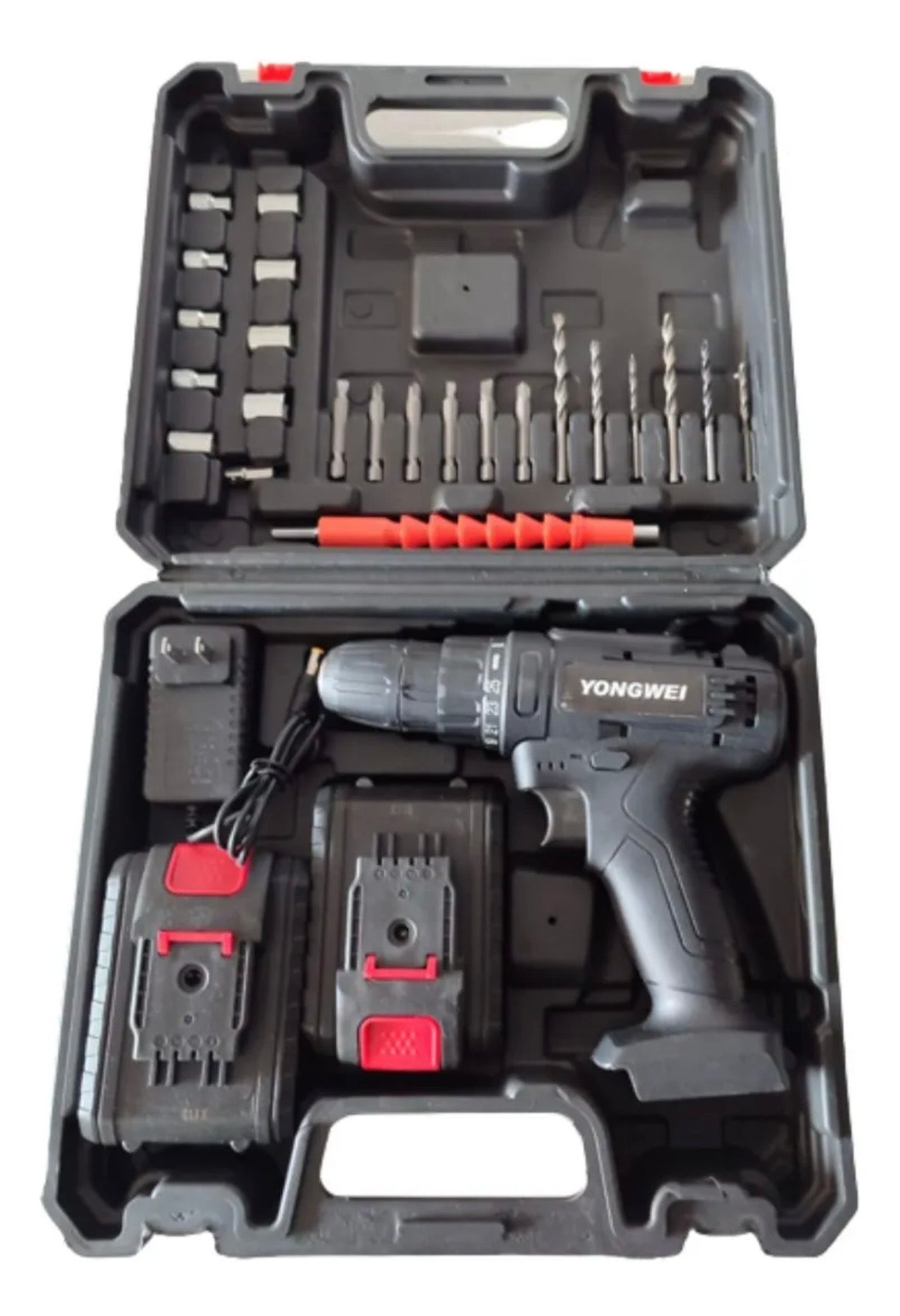 Taladro y Destornillador Doble Batería