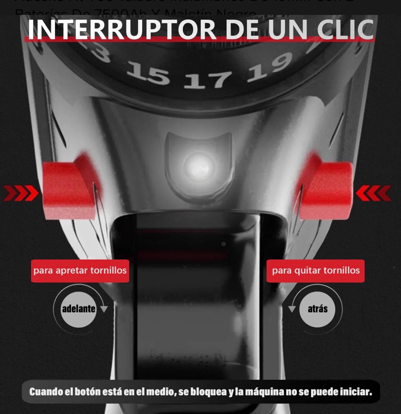 Taladro y Destornillador Doble Batería