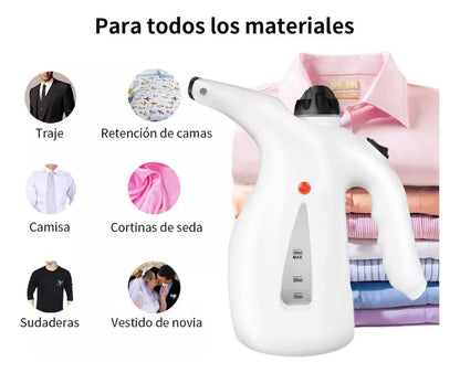 PLANCHA VAPORIZADORA PORTATIL / ROPA LISTA Y DESINFECTADA EN SEGUNDOS