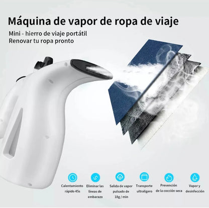 PLANCHA VAPORIZADORA PORTATIL / ROPA LISTA Y DESINFECTADA EN SEGUNDOS